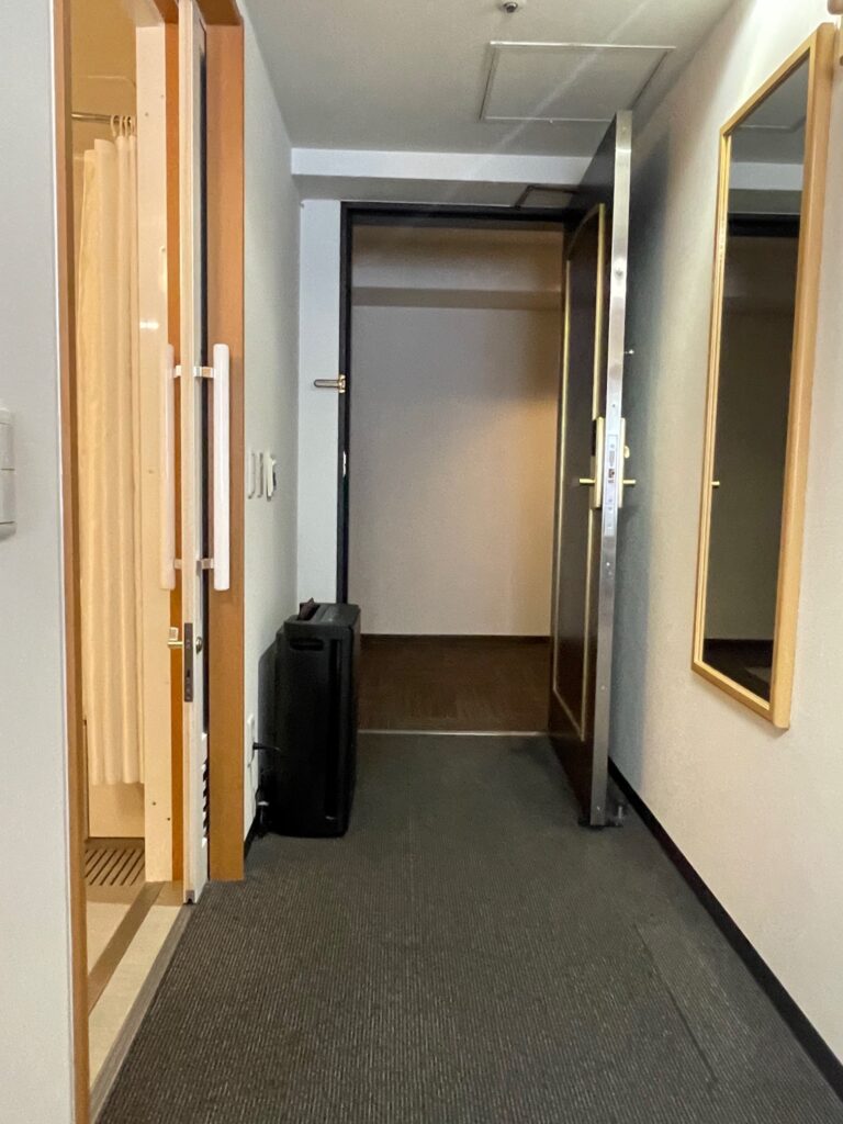 客室入口内側